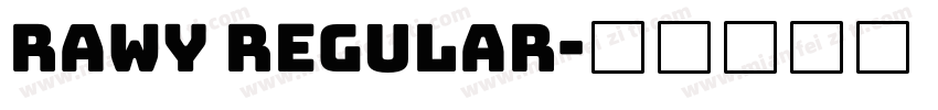 Rawy Regular字体转换